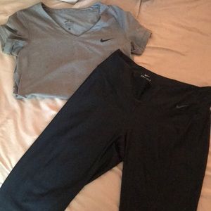 Bundle : Nike Dri-Fit leggings & shirt